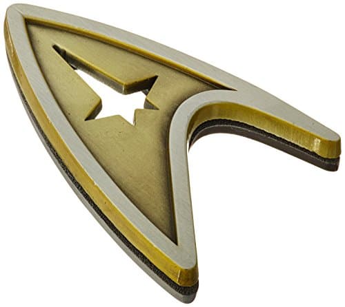 Image of Star Trek Beyond Replica 1/1 Magnetic Starfleet Command Division Badge Quantum Mechanix Replicas