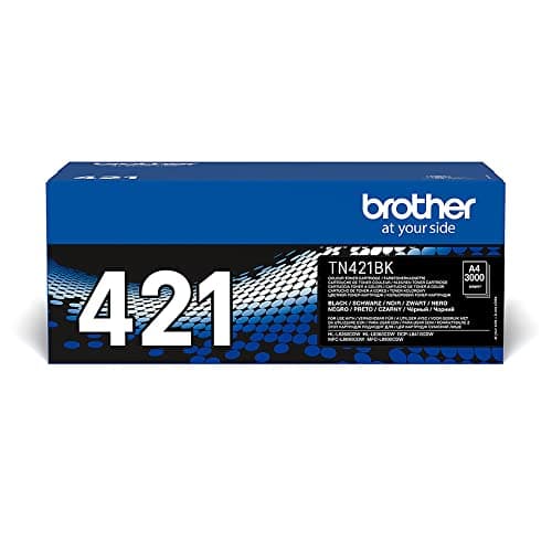 Image of BROTHER TN-421BK Toner Cartridge, Black, Single Pack, Standard Yield, Includes 1 x Toner Cartridge, Genuine Supplies