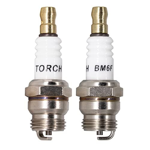 Image of TORCH 2pcs BM6F Spark Plug Repalce for Cham pion DJ8J DJ7J 847 850 Spark Plug, for NGK BM6F, 794-00050, 794-00055A, for HS8E, WAK145T3, for T20M-U, for MEGA-FIRE SE-J8D, for CS44TA CS45T, OEM