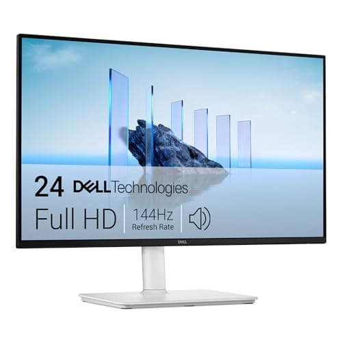 Image of Dell 24 Plus Monitor - S2425HSM, Full HD (1920x1080), 144Hz, IPS, 1ms MPRT, AMD FreeSync, 99% sRGB, Height Adjust, Built-in Speakers, 2 HDMI, 3 Year Warranty, White