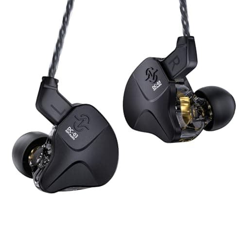 Image of Yinyoo CCZ Sonata DC03 HiFi In Ear Monitor Earphones, 10mm Magnet Dynamic Driver High-Fidelity Gaming Sports IEM Headphones Earbuds Ear Bud with 2Pin Cable for Gift PC Audiophile Singer (without mic)