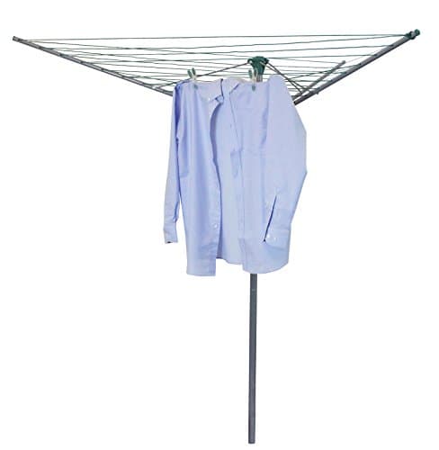Image of JVL Compact & Robust 30M 3 Arm Steel Rotary Clothes Airer