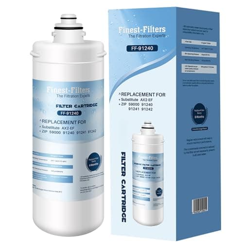 Image of Finest-Filters Compatible With Zip Hydrotap ZT002 Water Filter Cartridge Zip 91240/91241 / 91242/59000 AX2-EF Zip Hydro Boil Water Tap Filter