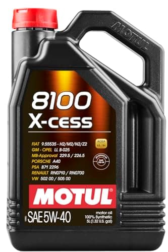 Image of WOL 5W40 Advanced Fully Synthetic Engine Oil Motul-8100 X-cess A3/B4 High Mileage Car Engine Oil 102870 (5 L)