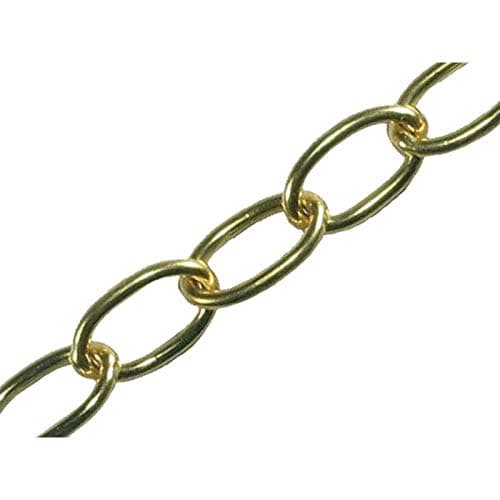 Image of Faithfull 2.3mm 10m Polished Brass Oval Chain