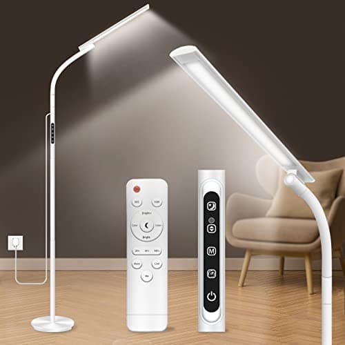Image of Trayvespace SAD Lamp, 3-in-1 SAD Light Therapy Lamp, Floor Sun Lamp Therapy Light with Remote & Touch Control & Adjustable Gooseneck for Reading/Office/Home