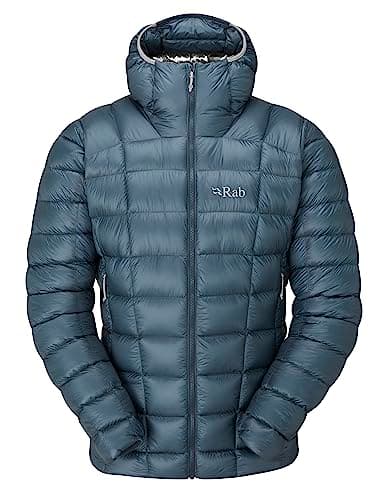 Image of Rab Men’s Mythic G Down Jacket Lightweight Insulated Coat for Hiking, Skiing, & Mountaineering - Orion Blue - X-Large