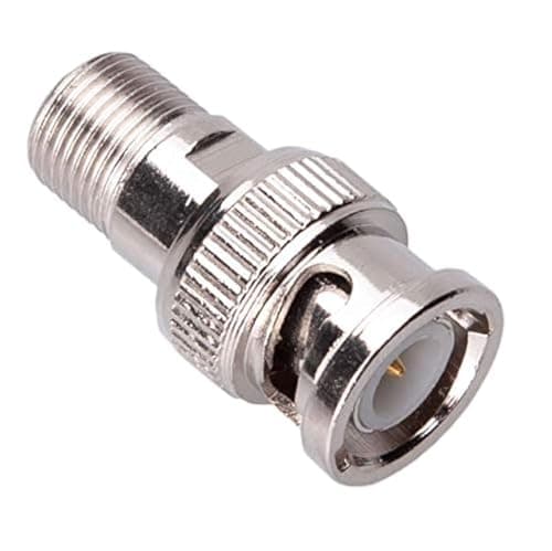 Image of Keple BNC to F Connector, Screw on F-Type Female to BNC Male Plug Coax RF Adapter Jack, Coaxial Cable RG6 RG59 Coupler, Gender Convertor, Lead Wire Joiner for CCTV Camera, TV, PAL, DVR Socket Adaptor