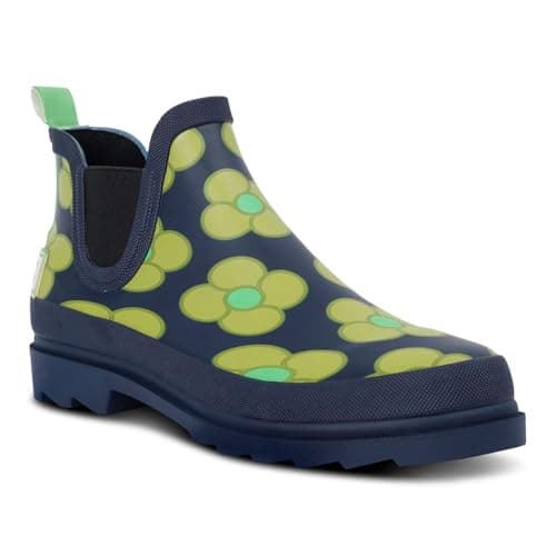 Image of Regatta Womens Orla Kiely Chelsea Boot Wellies - Spinning Flower Navy - 7 UK