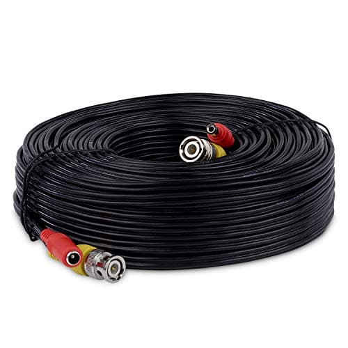 Image of SSL BNC Video Power Cable For CCTV Camera DVR Security System (3M, Black)