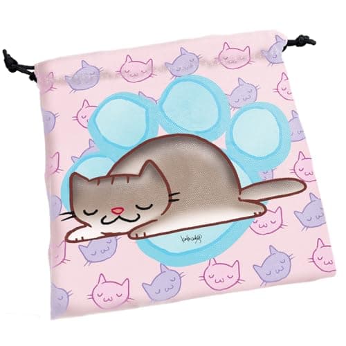 Image of Steve Jackson Games | Munchkin Dice Bag Kittens | Large Drawstring Bag 7” x 7” | Printed Fabric | Holds Over 100 Dice | Includes | Roleplaying Game Dice Bag