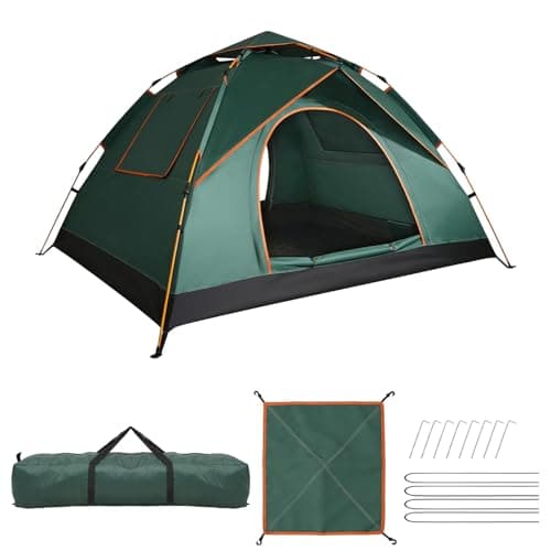 Image of Quipulse 1-2 Person Camping Tent, Waterproof & Windproof Backpacking Tent with UPF 50+ UV Protection, Easy Setup for Hiking, Festivals, Beach, Trips