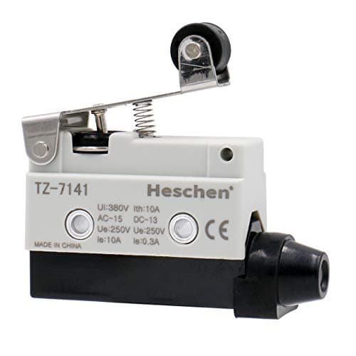 Image of Heschen Horizontal limit switch TZ-7141 momentray short roller lever actuator AC 380V 10A single pole