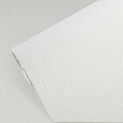 Image of Anttyscar White Wallpaper, 3D Mix Striped Textured, Plain White Embossed Thick Wallpaper for Adults Kids Teenager Bedrooms Bathrooms Hallway Lounge Living Room Feature Wall