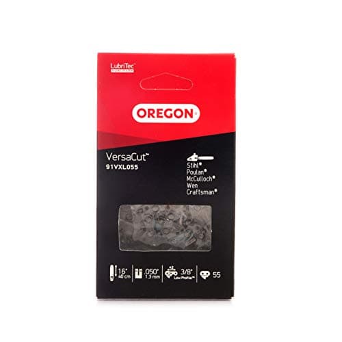 Image of Oregon VersaCut 3/8" Low Profile Pitch, .050" (1.3 mm) Gauge Semi-Chisel Chainsaw Chain for 16 Inch Bar - 55 Drive Links - fits Stihl, McCulloch, Jonsered, Partner, and More (91VXL)