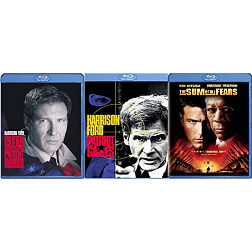 Image of Jack Ryan 3 Movie Set: Clear And Present Danger / Patriot Games / Sum Of All Fears (3 Disc Blu Ray Set) Starring: Harrison Ford, Willem Dafoe, Anne Archer, Sean Bean (Director: Phillip Noyce)