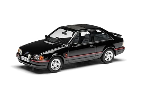 Image of Corgi Diecast Model Vehicles - VA14307A Ford Escort Mk4 XR3i, Black, Men & Women Souvenir Gifts from UK - Small Die Cast Toy Car Models for Boys, Gift for Motor Enthusiasts