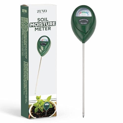 Image of Zuvo Soil Moisture Meter for House Plants — Plant Watering Indicator for Indoor & Outdoor Use | Hygrometer Sensor for Garden, Lawn & Pots | No Battery Required