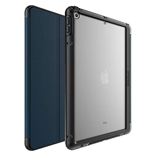 Image of OtterBox 77-62047 for Apple iPad 10.2" (7th gen / 8th gen / 9th gen), Drop Proof Protective Folio, Symmetry Folio Series, Blue/Black