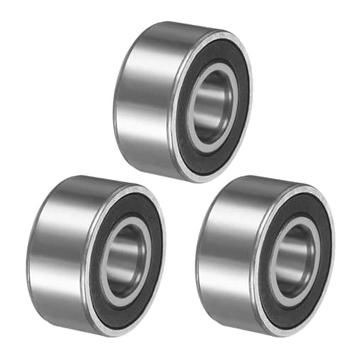 Image of sourcing map 3Pcs 3202-2RS/5202-2RS Double Row Sealed Angular Contact Ball Bearing, 15 x 35 x 15.9mm Ball Bearings for Electric Motor, Pumps, Compressors, Agricultural Machinery