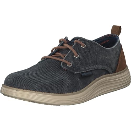 Image of Skechers Men's Status 2.0- Pexton Low Top Sneakers, Blue Navy Nvy, 9 UK