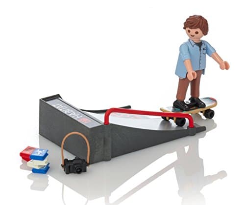 Image of PlayMOBIL 9094 Special Plus Skateboarder with Ramp, Fun Imaginative Role-Play, PlaySets Suitable for Children Ages 4+