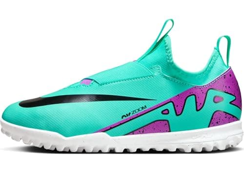 Image of NIKE Jr Zoom Vapor 15 Academy TF LowUnisex Kids, Hyper Turq Fuchsia Dream Black White, 5.5 UK