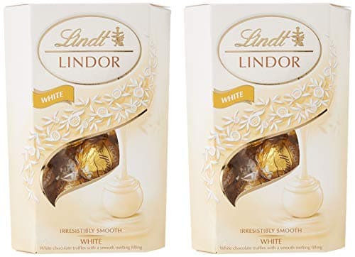 Image of Lindt Lindor White Chocolate Truffle Cornet Box (2 x 200g)