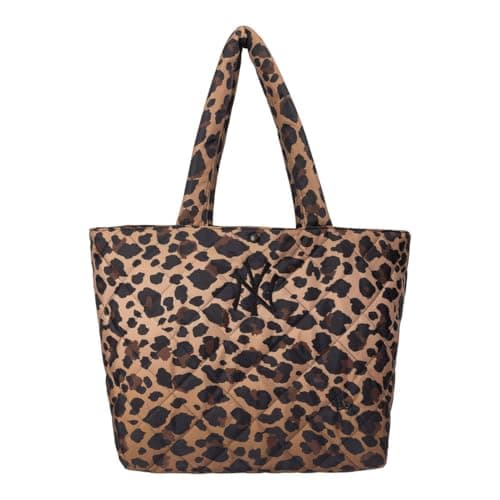 Image of New Era MLB Leopard Quilted New York Yankees Tote Bag One Size