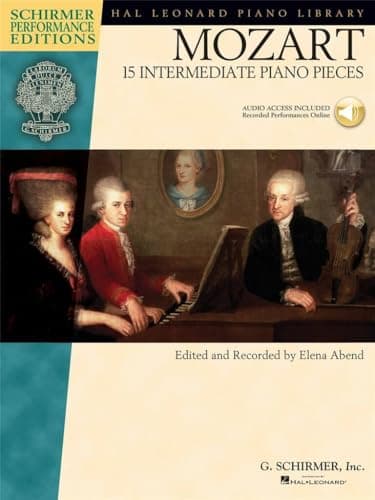 Image of Mozart: 15 Intermediate Piano Pieces (Book/Online Audio) (Schirmer Performance Editions) (Includes Online Access Code)