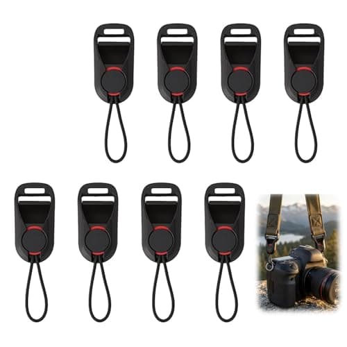 Image of 8 PCS Camera Strap Quick Release Clips Compatible with Peak Design Anchor Links, Camera Strap Quick Release Buckles for Camera Neck Shoulder Strap, Universal Quick Detach Camera Strap Connectors