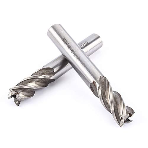 Image of Vistreck 12mm HSS 4 Flute End Mill Cutter for CNC Milling, High Toughness and Abrasion