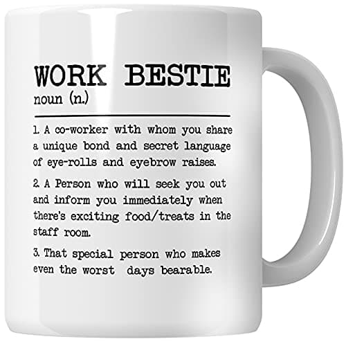 Image of WG - Work Bestie! Mug for Bestfriend, Coffee Sister, Mug for Friend, Amazing Coffee Mug, Best Friend Coffee Mug