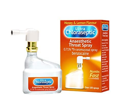 Image of Ultra Chloraseptic Anaesthetic Throat Spray, 15 ml, Honey and Lemon Flavour, Fast Acting Relief for Sore Throat Pain