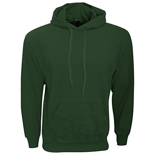 Image of Fruit of the Loom Mens Hooded Sweatshirt/Hoodie (2XL) (Bottle Green)