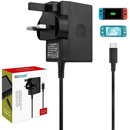 Image of 45W Charger for Switch 1/2 /Switch OLED/Switch Lite, 2Hours 15V/3A Fast Charging AC Adapter 5FT Type-C Cable Power Supply for Switch1/ 2 / Lite/Dock and Switch Pro Controller - Support TV Mode