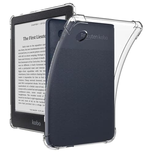 Image of KZIOACSH Clear Case for Kobo Clara Colour/Clara BW 6 inch, [Reinforced Corners] Ultra Slim Shockproof Protective Case [Drop Protection] [Non-Slip] Flexible Soft TPU Skin Cover,Transparent