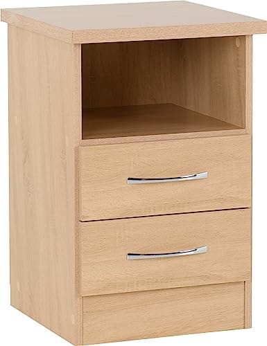 Image of Seconique Nevada 2 Drawer Bedside in Sonoma Oak Effect