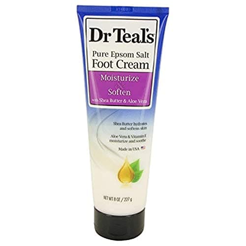 Image of Dr Teal's Pure Epsom Salt Foot Cream by Dr Teal's Pure Epsom Salt Foot Cream with Shea Butter & Aloe Vera & Vitamin E 8 oz