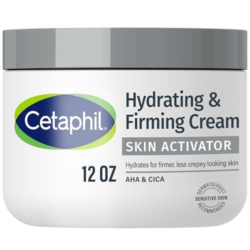 Image of Cetaphil Skin Activator Hydrating & Firming Body Cream 12oz, Mandelic Acid (AHA) and Centella Asiatica (CICA) Cream, Hydrates and Firms Aging Skin, Anti-Aging Skin Care, 12 oz