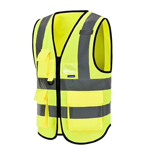 Image of 6XL-7XL-8XL big and tall High Vis vests Viz High Visibility Reflective Safety Vest Workwear Executive Manager Waistcoat Jacket Zip Security hi vis vests