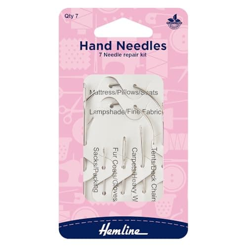 Image of Hemline H215.7 7x Repair Hand Sewing Needles Mattress/Carpet/Sail/Upholstery