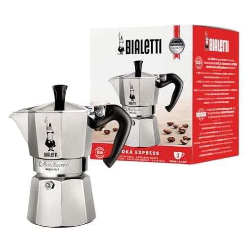 Image of Bialetti Moka Express Aluminium Stovetop Coffee Maker 130 ml(3 Cup)