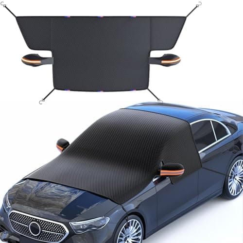 Image of Car Windscreen Cover for Winter Compatible with Smart #1/#3 (Half covered) Car Windscreen Cover Heavy Duty Windscreen Frost Protector Snow Ice Frost Sun UV Dust Water Resistent Pefect Fit