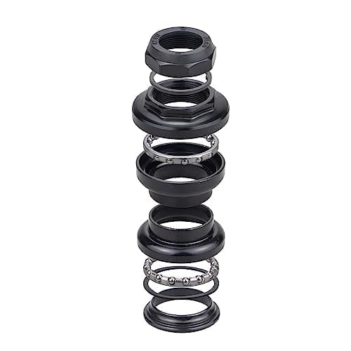 Image of MAKELEN 25.4mm External Cup Threaded Headsets for for 25.4mm (1") Front Fork Steerer, 30mm Head Tube and 22.2mm Handlebar Stem Lightweight Headset Black