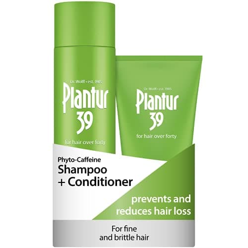 Image of Plantur 39 Caffeine Shampoo and Conditioner Set Prevents and Reduces Hair Loss | For Fine Brittle Hair | Unique Galenic Formula Supports Hair Growth | Set of 250ml Shampoo and 150ml Conditioner