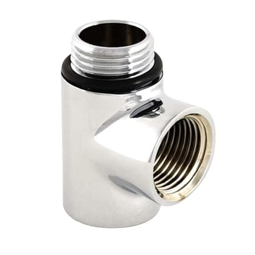 Image of Warmehaus Heating Element Connector Dual Fuel Towel Rail Warmer Radiator T Piece Radiator Rail Chrome