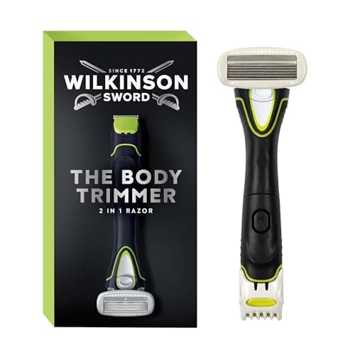 Image of Wilkinson Sword Hydro Men's Razor & Electric Trimmer, 2-in1 Men's Grooming Tool for Skin Protection on Body and Face, Gentle on Skin, Edge and Beard Trimmer, 1 Pack
