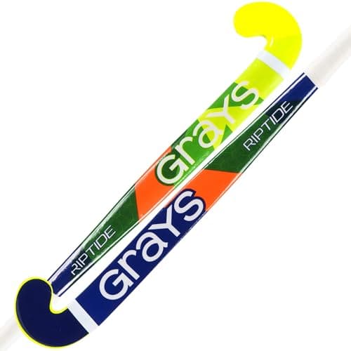Image of GRAYS Riptide Ultrabow Junior Hockey Stick - Yellow/Blue (32")