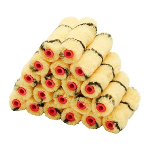Image of ProDec Big Box 20 Pack 4 inch Medium Pile Woven Mini Paint Rollers for a Smooth Finish Painting with Trade & DIY Emulsion Paints on Interior Walls and Ceilings, 4" Paint Roller Set